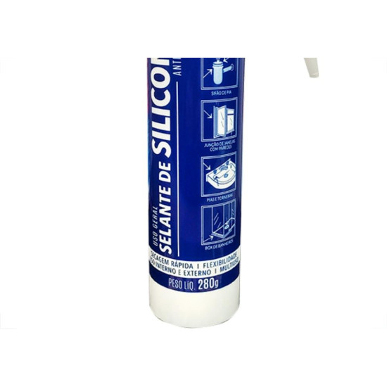 Silicone Ultra Acetico Incolor 280G Silicone Ultra Acetico Incolor 280G