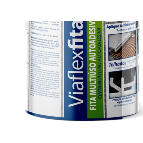 Fita Adesiva Multuso Viaflex 20Cmx10Mt Fita Adesiva Multuso Viaflex 20Cmx10Mt