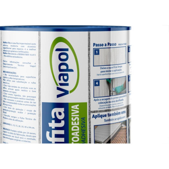 Fita Adesiva Multuso Viaflex 20Cmx10Mt Fita Adesiva Multuso Viaflex 20Cmx10Mt