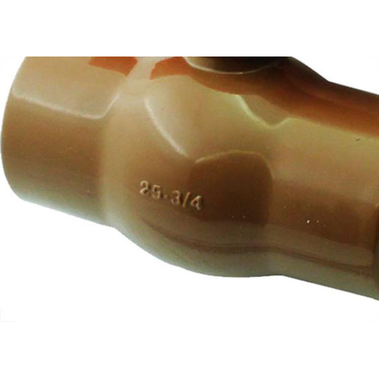 Registro Esfera Viqua Pvc Cola 25Mm - Kit C/5 PC Registro Esfera Viqua Pvc Cola 25Mm - Kit C/5 PC