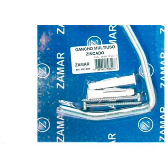 Gancho Multiuso Zincado Blist.C/Paraf