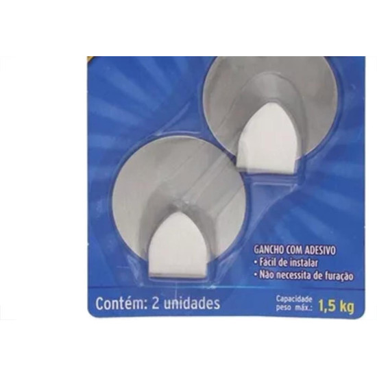 Gancho Aco Inox C/Adesivo West 1,5K Gancho Aco Inox C/Adesivo West 1,5K