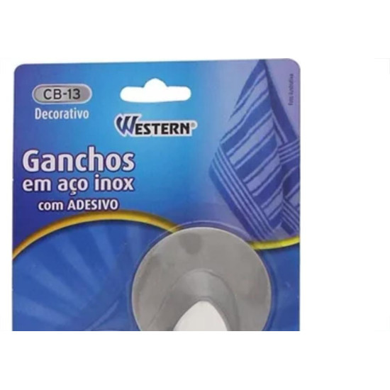 Gancho Aco Inox C/Adesivo West 1,5K Gancho Aco Inox C/Adesivo West 1,5K