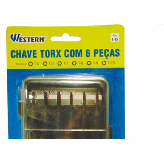 Jg Chave Torx Wes 5,6,7,8,9,T10-T15 Jg Chave Torx Wes 5,6,7,8,9,T10-T15