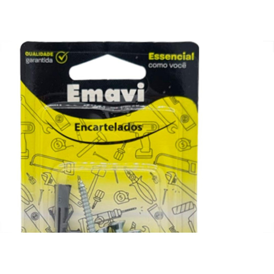 Cartela Emavi Parafuso C/Bucha 06 C/07 Cartela Emavi Parafuso C/Bucha 06 C/07