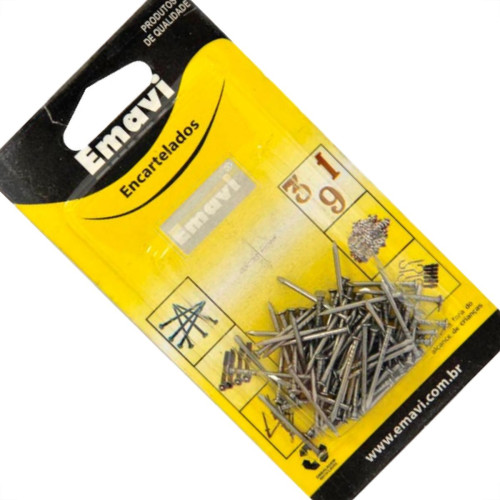 Cartela Emavi Prego Pol.C/Cabeça 12X12 40Gr Cartela Emavi Prego Pol.C/Cabeça 12X12 40Gr
