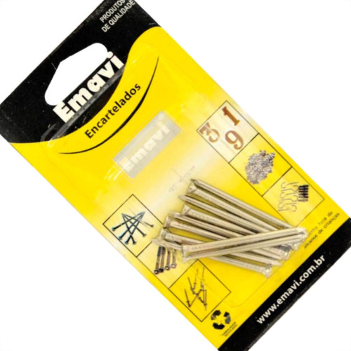 Cartela Emavi Prego Pol.C/Cabeça 17X21 40Gr Cartela Emavi Prego Pol.C/Cabeça 17X21 40Gr