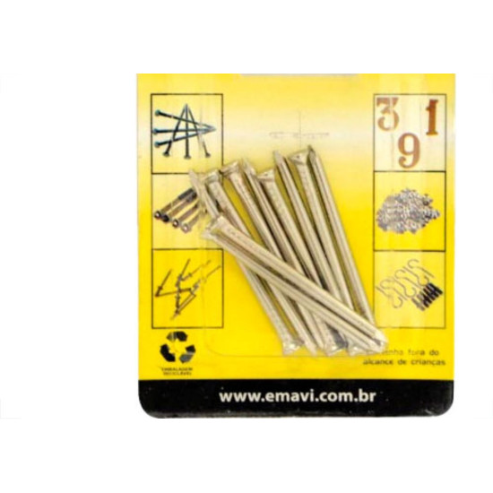 Cartela Emavi Prego Pol.C/Cabeça 17X21 40Gr Cartela Emavi Prego Pol.C/Cabeça 17X21 40Gr