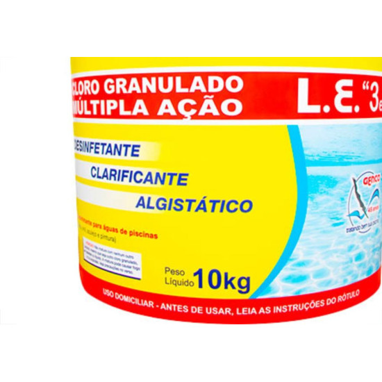 Genco Cloro Granulado L.E 10Kg Genco Cloro Granulado L.E 10Kg