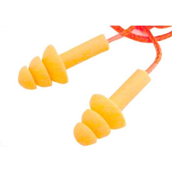 Protetor Auditivo Silicone Laranja - Kit C/20 PR Protetor Auditivo Silicone Laranja - Kit C/20 PR