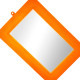 Espelho Aquila N14 Moldura Plast-11 Espelho Aquila N14 Moldura Plast-11