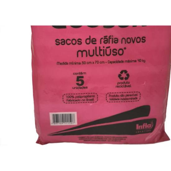 Saco P/Entulho Raf.Novo Ecosak C/05 Saco P/Entulho Raf.Novo Ecosak C/05