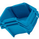 Gaveteiro Empilhaveis Azul 07 - Kit C/6 PC Gaveteiro Empilhaveis Azul 07 - Kit C/6 PC