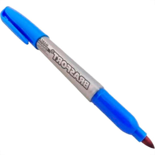Caneta P/Marcacao Brasfort Fina Azul 7854 - Kit C/12 PC Caneta P/Marcacao Brasfort Fina Azul 7854 - Kit C/12 PC