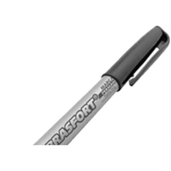 Caneta P/Marcacao Brasfort Fina Preto 7855 - Kit C/12 PC Caneta P/Marcacao Brasfort Fina Preto 7855 - Kit C/12 PC