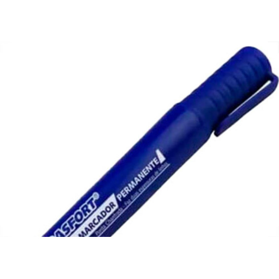 Caneta P/Marcacao Brasfort Gros.Azul 7857 - Kit C/12 PC Caneta P/Marcacao Brasfort Gros.Azul 7857 - Kit C/12 PC