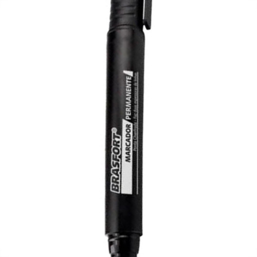 Caneta P/Marcacao Brasfort Gros.Preto 7858 - Kit C/12 PC Caneta P/Marcacao Brasfort Gros.Preto 7858 - Kit C/12 PC