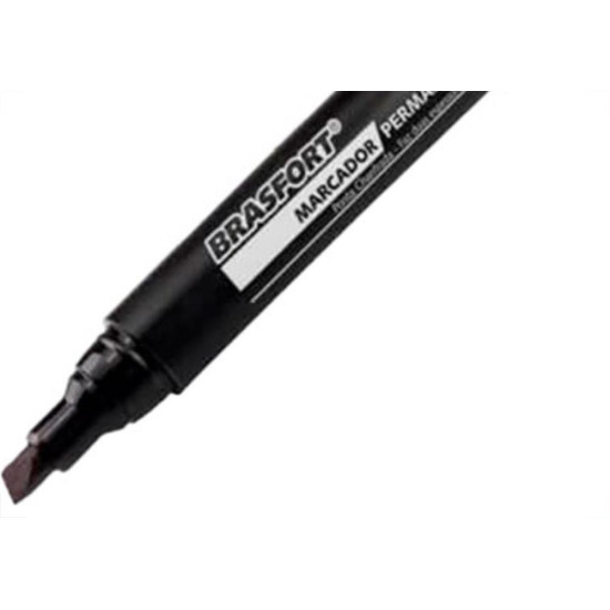 Caneta P/Marcacao Brasfort Gros.Preto 7858 - Kit C/12 PC Caneta P/Marcacao Brasfort Gros.Preto 7858 - Kit C/12 PC