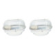 Kit C/2 - Luminaria Tartaruga Ferro/Vidro Branco Jr Ilum