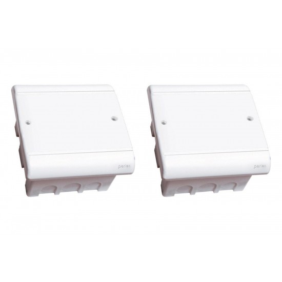 Kit C/2 - Caixa Passagem Pvc 14,5X15 Perlex Embutir Kit C/2 - Caixa Passagem Pvc 14,5X15 Perlex Embutir