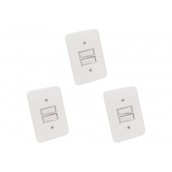 Kit C/3 - Conjunto Radial Pollar 1901003 2 interruptores ...