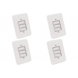 Kit C/4 - Conjunto Radial Pollar 1901004 3 interruptores ...