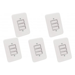 Kit C/5 - Conjunto Radial Pollar 1901004 3 interruptores ...