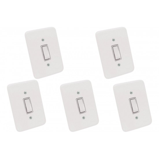 Kit C/5 - Conjunto Radial Pollar 1901005 1 Interruptor Pa...