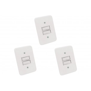 Kit C/3 - Conjunto Radial Pollar 1901007 1 Interruptor Si...
