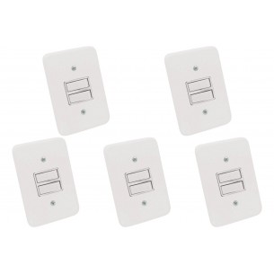 Kit C/5 - Conjunto Radial Pollar 1901007 1 Interruptor Si...