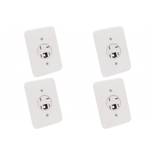 Kit C/4 - Conjunto Radial Pollar 1402024 1Tomada Fone Rj11