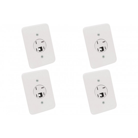 Kit C/4 - Conjunto Radial Pollar 1402024 1Tomada Fone Rj11