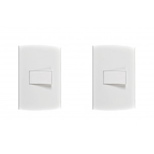 Kit C/2 - Conjunto Peesa Alfa 1502A 1 Interruptor Simples...