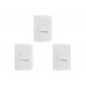 Kit C/3 - Conjunto Peesa Alfa 1502A 1 Interruptor Simples...