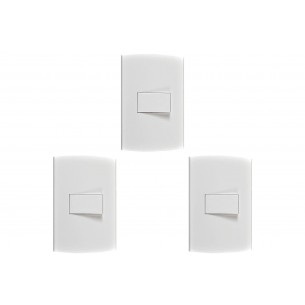Kit C/3 - Conjunto Peesa Alfa 1502B 1 Interruptor Paralel...