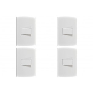 Kit C/4 - Conjunto Peesa Alfa 1502B 1 Interruptor Paralel...