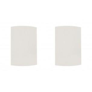 Kit C/2 - Espelho Placa Peesa Alfa P1500 4X2 Cega Branco