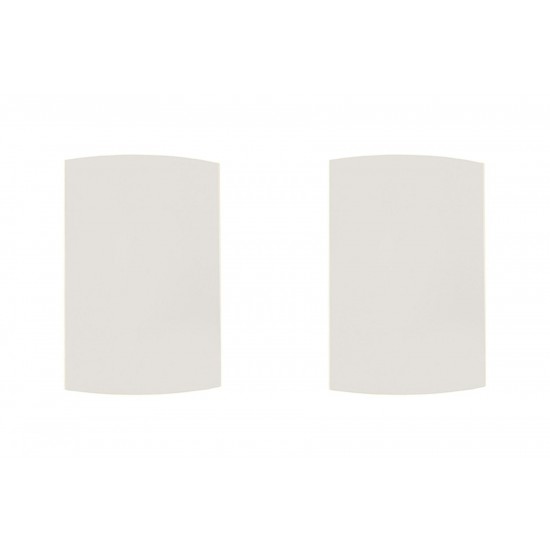 Kit C/2 - Espelho Placa Peesa Alfa P1500 4X2 Cega Branco