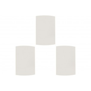 Kit C/3 - Espelho Placa Peesa Alfa P1500 4X2 Cega Branco