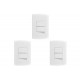 Kit C/3 - Conjunto Peesa Alfa 1505B 2 interruptores Paral...