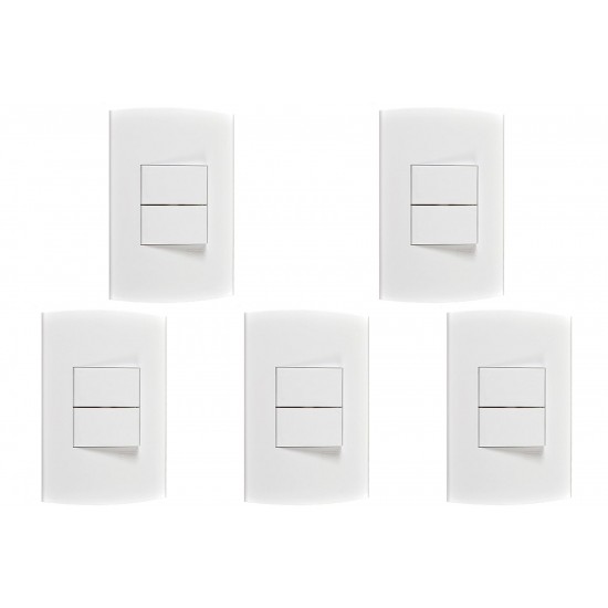 Kit C/5 - Conjunto Peesa Alfa 1505B 2 interruptores Paral... Kit C/5 - Conjunto Peesa Alfa 1505B 2 interruptores Paral...