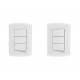 Kit C/2 - Conjunto Peesa Alfa 1507B 3 interruptores Paral... Kit C/2 - Conjunto Peesa Alfa 1507B 3 interruptores Paral...