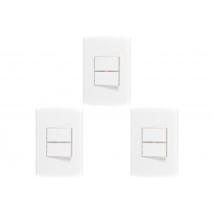 Kit C/3 - Conjunto Peesa Alfa 1505C 1 Interruptor Simp.1 ...