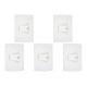 Kit C/5 - Conjunto Peesa Alfa 1512 1 Interruptor Camp.Branco Kit C/5 - Conjunto Peesa Alfa 1512 1 Interruptor Camp.Branco