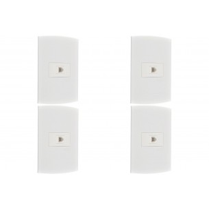 Kit C/4 - Conjunto Peesa Alfa 1516 Tomada  Tel Rj11(Jack)...