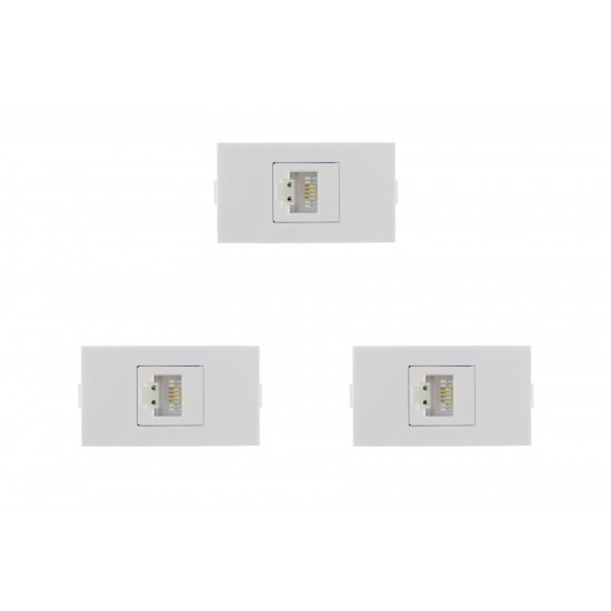 Kit C/3 - Modulo Peesa Alfa 1416 Tomada  Tel Rj11 Jack