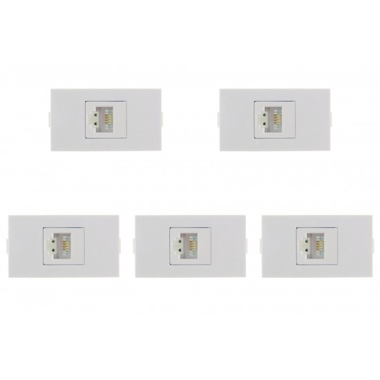 Kit C/5 - Modulo Peesa Alfa 1416 Tomada Tel Rj11 Jack Kit C/5 - Modulo Peesa Alfa 1416 Tomada Tel Rj11 Jack