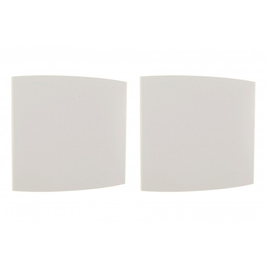 Kit C/2 - Espelho Placa Peesa Alfa P1530 4X4 Cega Branco Kit C/2 - Espelho Placa Peesa Alfa P1530 4X4 Cega Branco