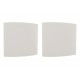 Kit C/2 - Espelho Placa Peesa Alfa P1530 4X4 Cega Branco Kit C/2 - Espelho Placa Peesa Alfa P1530 4X4 Cega Branco