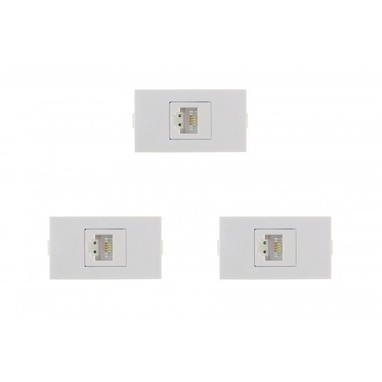 Kit C/3 - Modulo Peesa Alfa 1422 Tomada  P/Infor Rj45